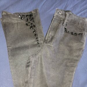 Diane Gilman (4 Tall) embellished straight leg jeans